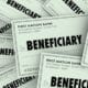 multiple beneficiary checks on the table