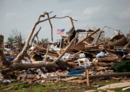tornado damages homes and houses