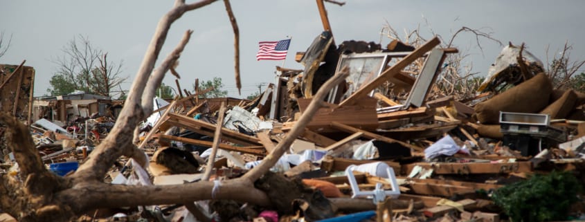 tornado damages homes and houses