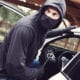thief steals car