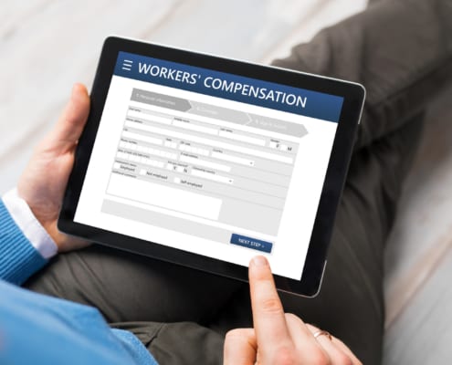Man applying for workers compensation