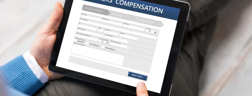 Man applying for workers compensation